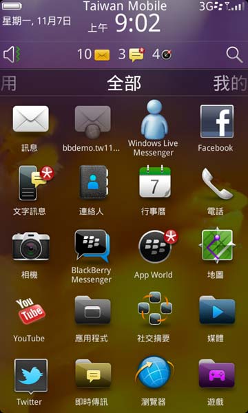 [RIM] OS7 BlackBerry Torch 9860 評測