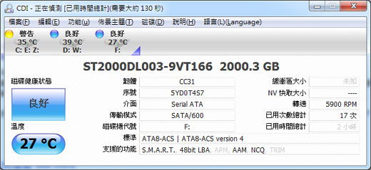 [Seagate] 節能Seagate Barracuda Green實測