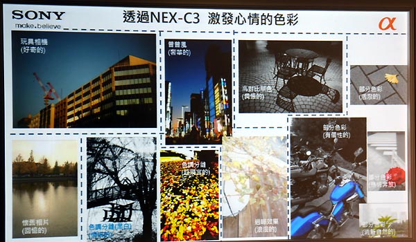 [Sony] Sony NEX-C3 實測#1: 大玩影像特效