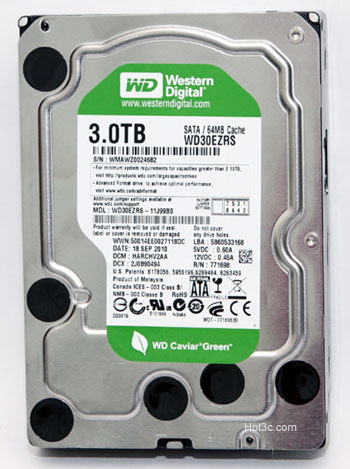 [WD] WD Caviar Green 3TB 實測